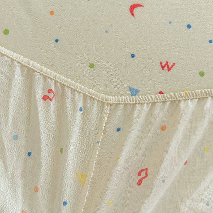 91家纺网 家纺一手货源 找家纺 温眠家纺 2025新款高克重云感双层纱床笠三件套学生床二件套床笠单品 双层纱床笠-芝士碎