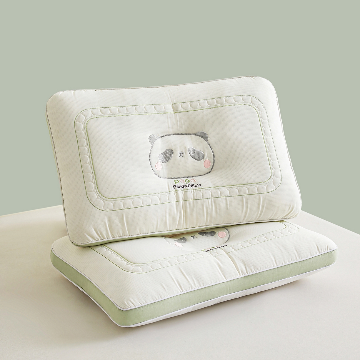 91家纺网 家纺一手货源 找家纺 （总）铺尚美家纺 2026新款Papa熊猫刺绣定型枕枕头枕芯