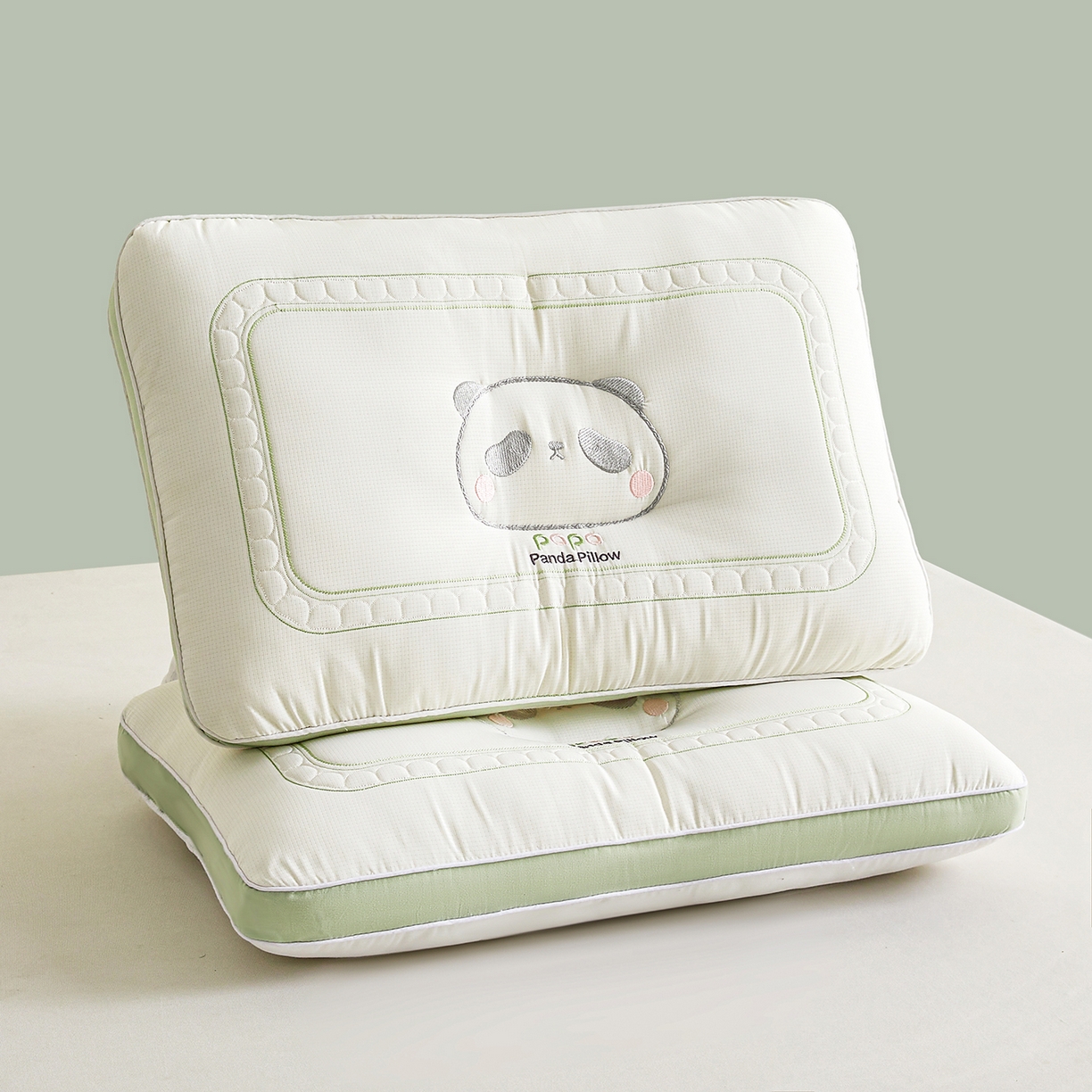 91家纺网 家纺一手货源 找家纺 （总）铺尚美家纺 2026新款Papa熊猫刺绣定型枕枕头枕芯