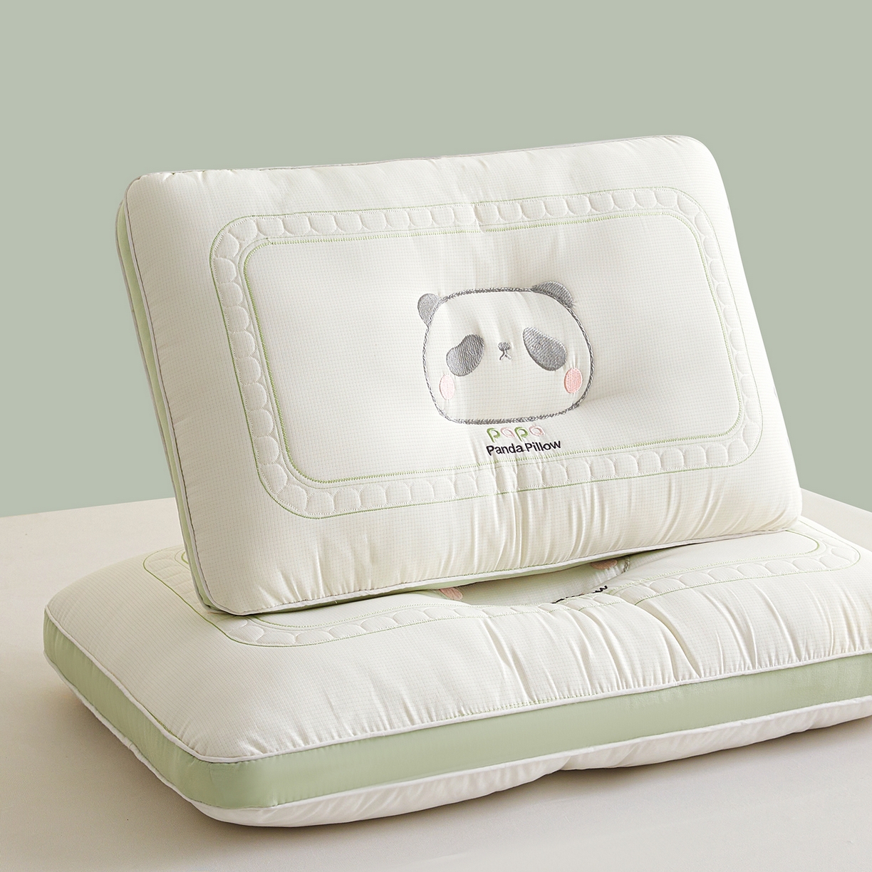 91家纺网 家纺一手货源 找家纺 （总）铺尚美家纺 2026新款Papa熊猫刺绣定型枕枕头枕芯