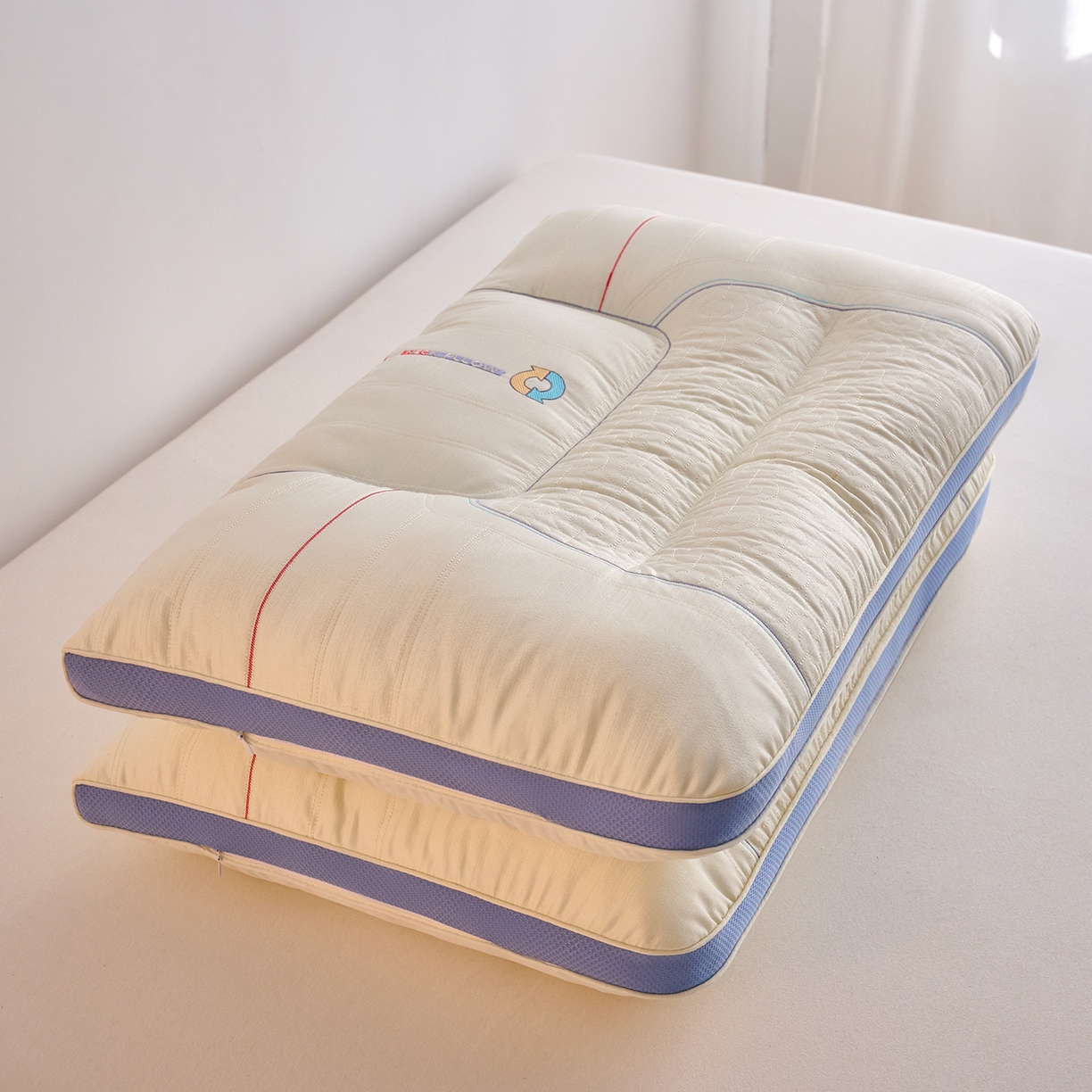 91家纺网 家纺一手货源 找家纺 （总）鼎晟纺 2026新款锁温护颈枕学生枕头成人枕芯