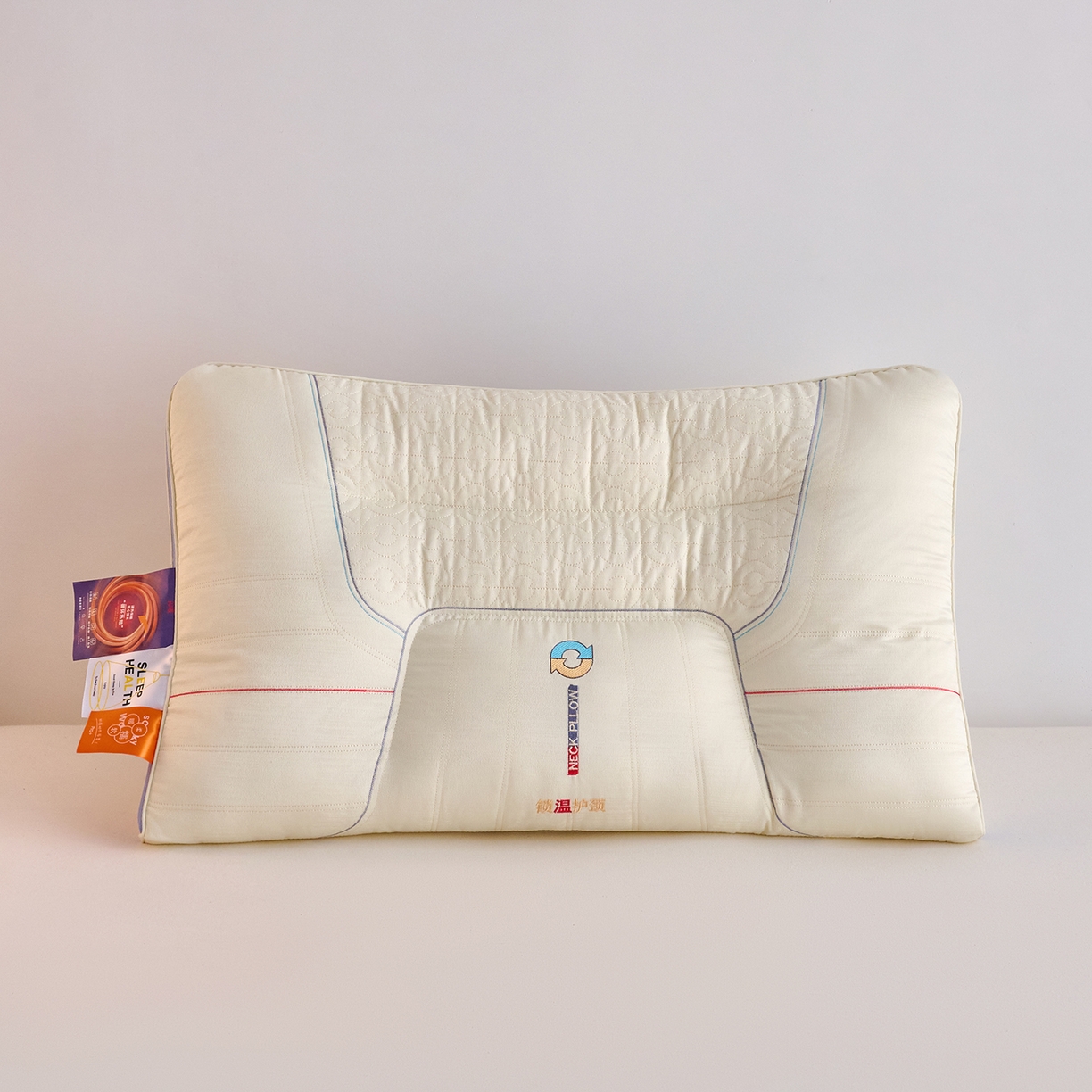 91家纺网 家纺一手货源 找家纺 鼎晟纺 2026新款锁温护颈枕学生枕头成人枕芯 锁温护颈-高枕-一对装