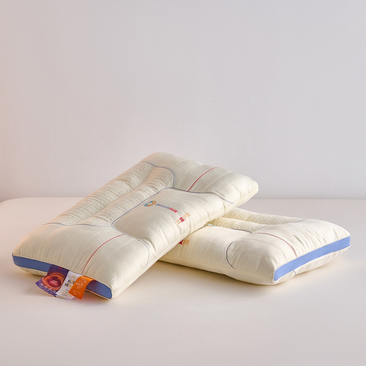 91家纺网 家纺一手货源 找家纺 鼎晟纺 2026新款锁温护颈枕学生枕头成人枕芯 锁温护颈-高枕-单只装