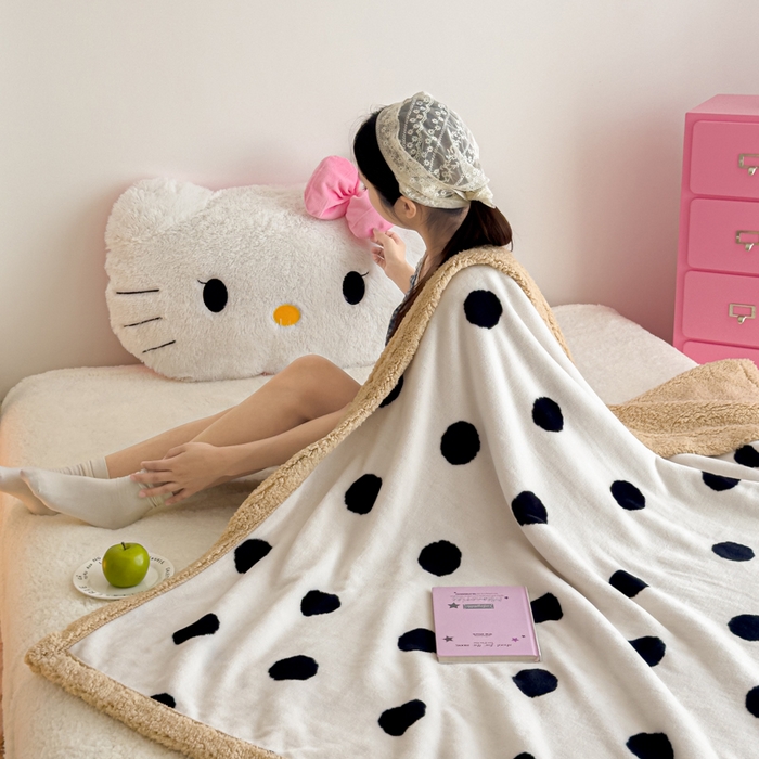 91家纺网 家纺一手货源 找家纺 温眠家纺 2025新款ins羊羔绒牛奶绒可被套休闲毯单被套-毯子图 羊-初见