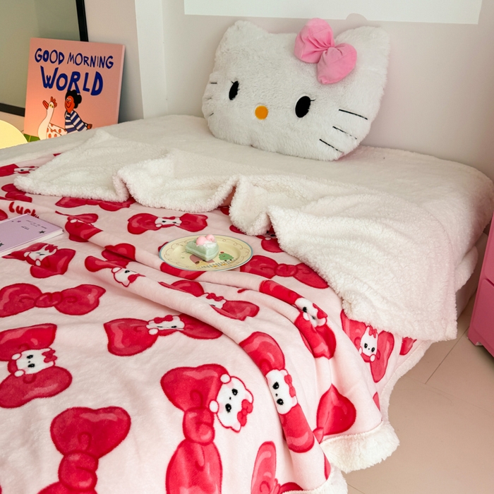 91家纺网 家纺一手货源 找家纺 温眠家纺 2025新款ins羊羔绒牛奶绒可被套休闲毯单被套-毯子图 羊-多多猫咪