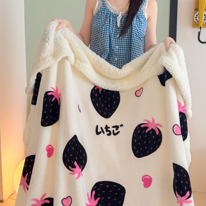 91家纺网 家纺一手货源 找家纺 温眠家纺 2025新款ins羊羔绒牛奶绒可被套休闲毯单被套-毯子图 羊-山野莓莓