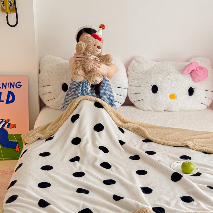 91家纺网 家纺一手货源 找家纺 温眠家纺 2025新款ins羊羔绒牛奶绒可被套休闲毯单被套-毯子图 羊-初见