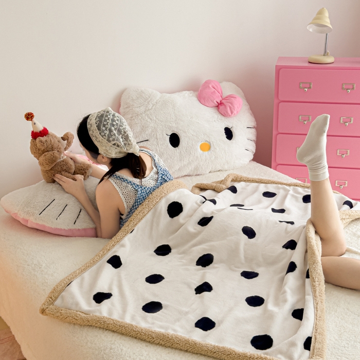 91家纺网 家纺一手货源 找家纺 温眠家纺 2025新款ins羊羔绒牛奶绒可被套休闲毯单被套-毯子图 羊-初见