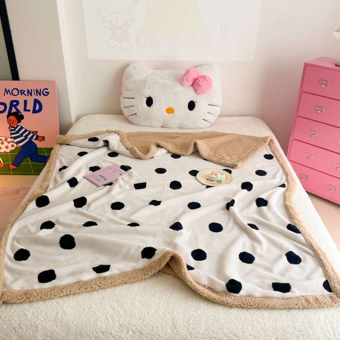 91家纺网 家纺一手货源 找家纺 温眠家纺 2025新款ins羊羔绒牛奶绒可被套休闲毯单被套-毯子图 羊-初见