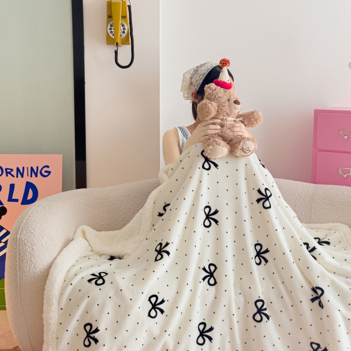 91家纺网 家纺一手货源 找家纺 温眠家纺 2025新款ins羊羔绒牛奶绒可被套休闲毯单被套-毯子图 羊-慢时光