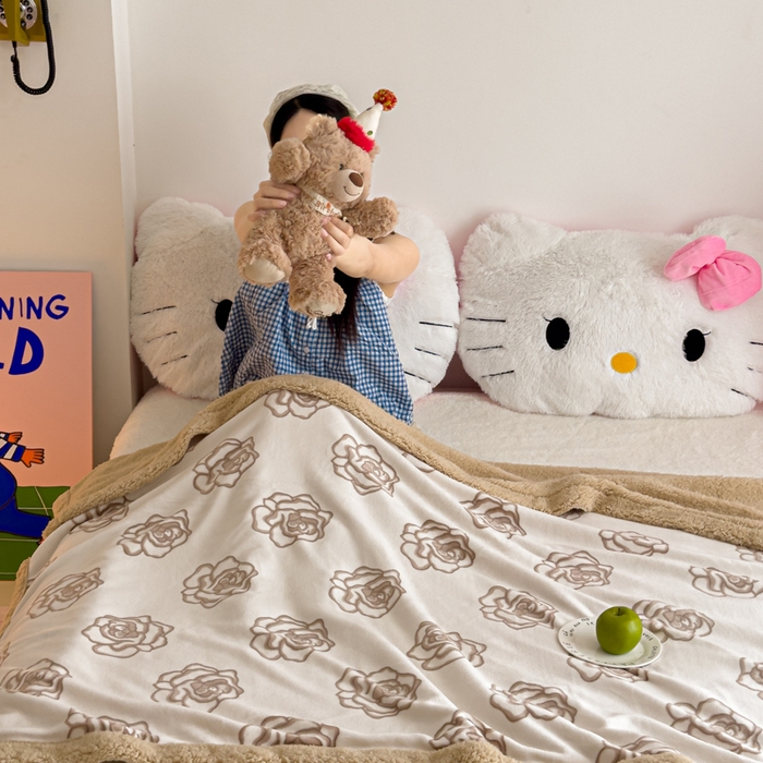 91家纺网 家纺一手货源 找家纺 温眠家纺 2025新款ins羊羔绒牛奶绒可被套休闲毯单被套-毯子图 羊-苏颜