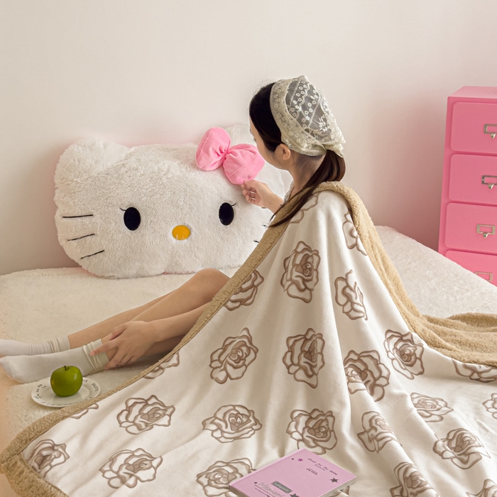 91家纺网 家纺一手货源 找家纺 温眠家纺 2025新款ins羊羔绒牛奶绒可被套休闲毯单被套-毯子图 羊-苏颜