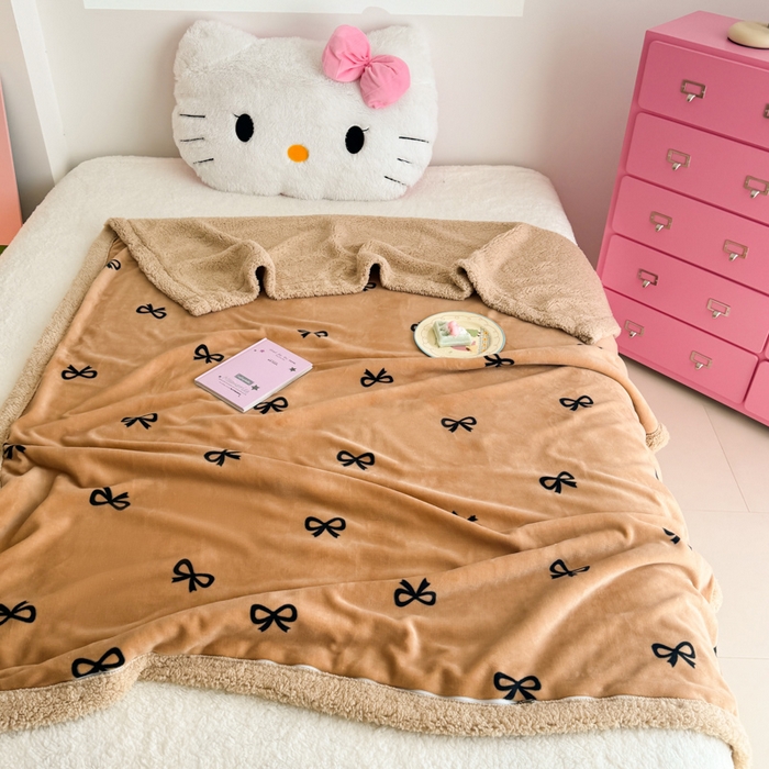 91家纺网 家纺一手货源 找家纺 温眠家纺 2025新款ins羊羔绒牛奶绒可被套休闲毯单被套-毯子图 羊-卡布基诺