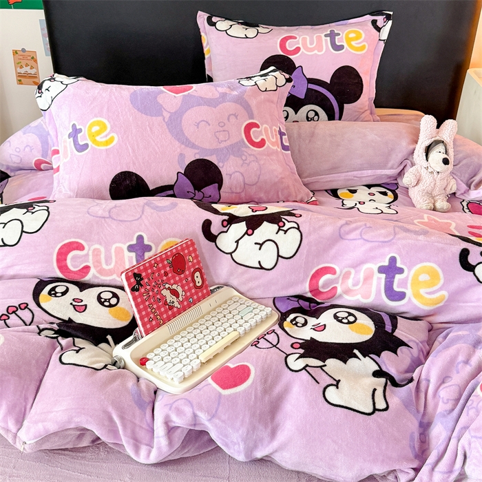 91家纺网 家纺一手货源 找家纺 （总）温眠家纺 2025新款加厚牛奶绒四件套跑量款