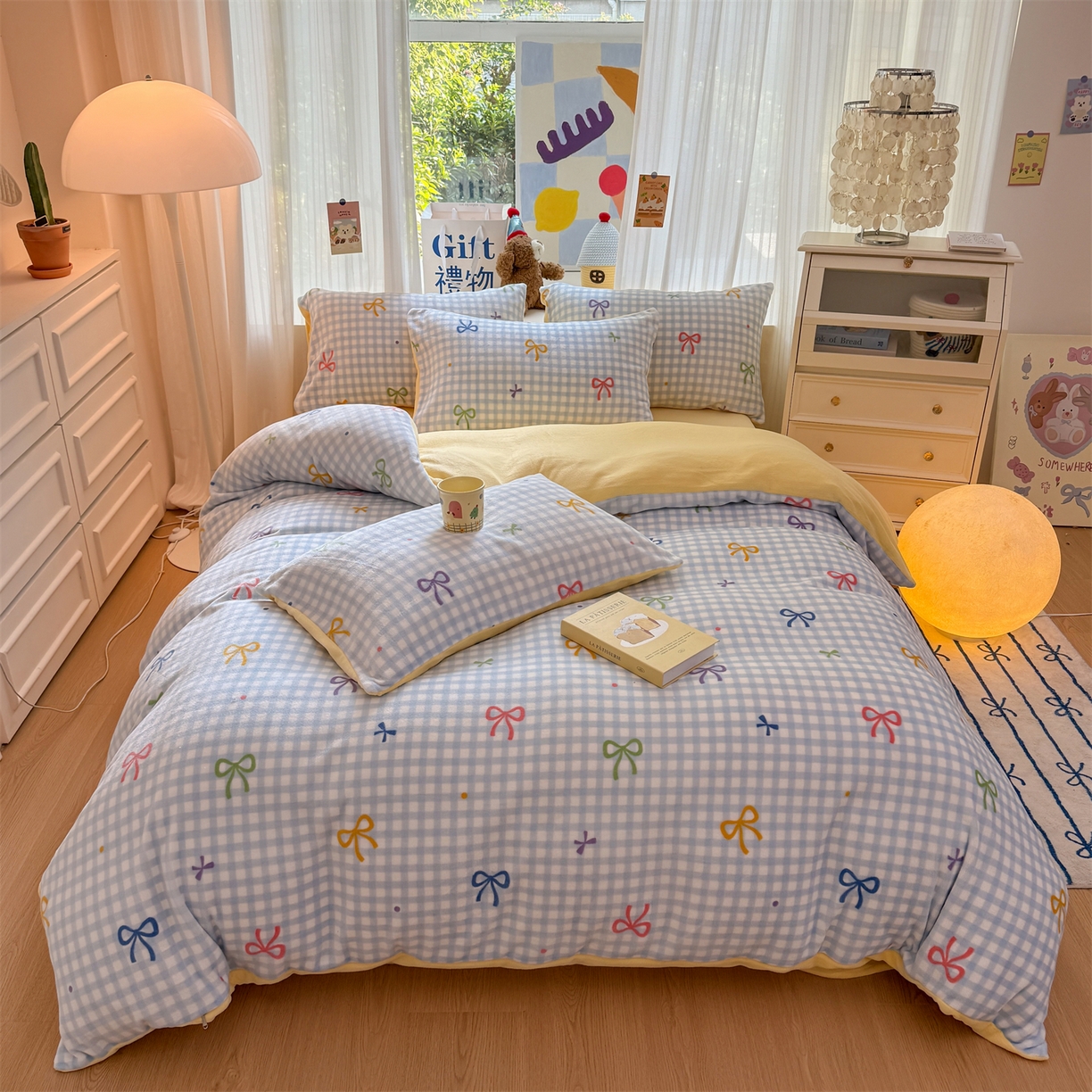 91家纺网 家纺一手货源 找家纺 （总）温眠家纺 2025新款全工艺200克牛奶绒印花四件套