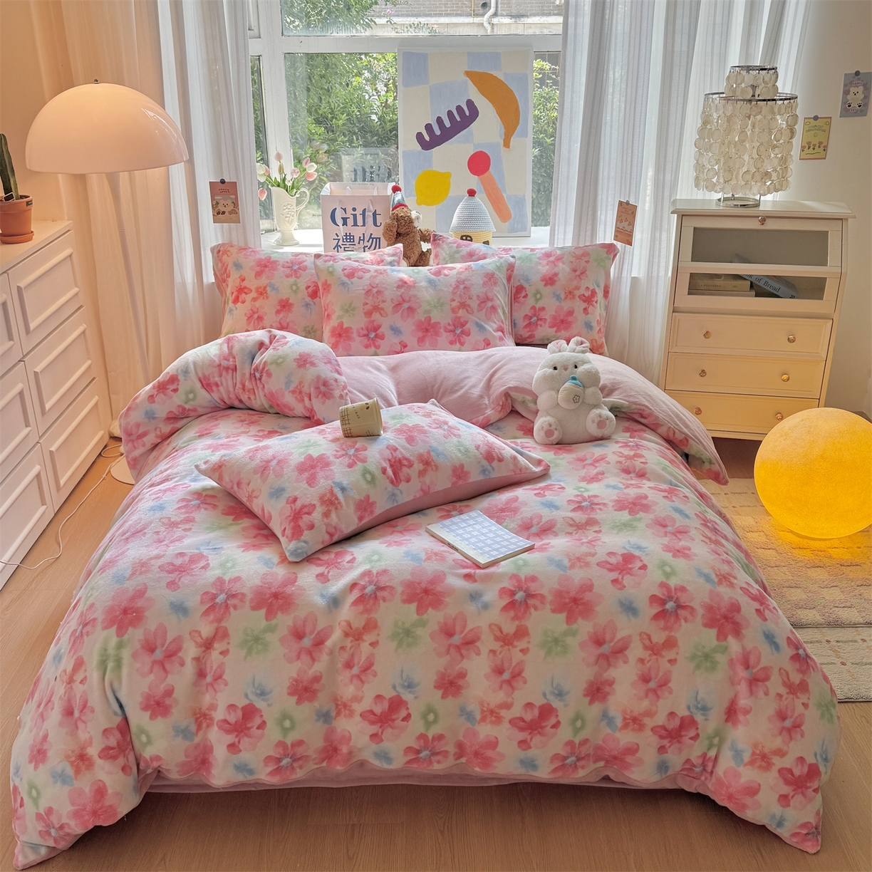 91家纺网 家纺一手货源 找家纺 （总）温眠家纺 2025新款全工艺200克牛奶绒印花四件套