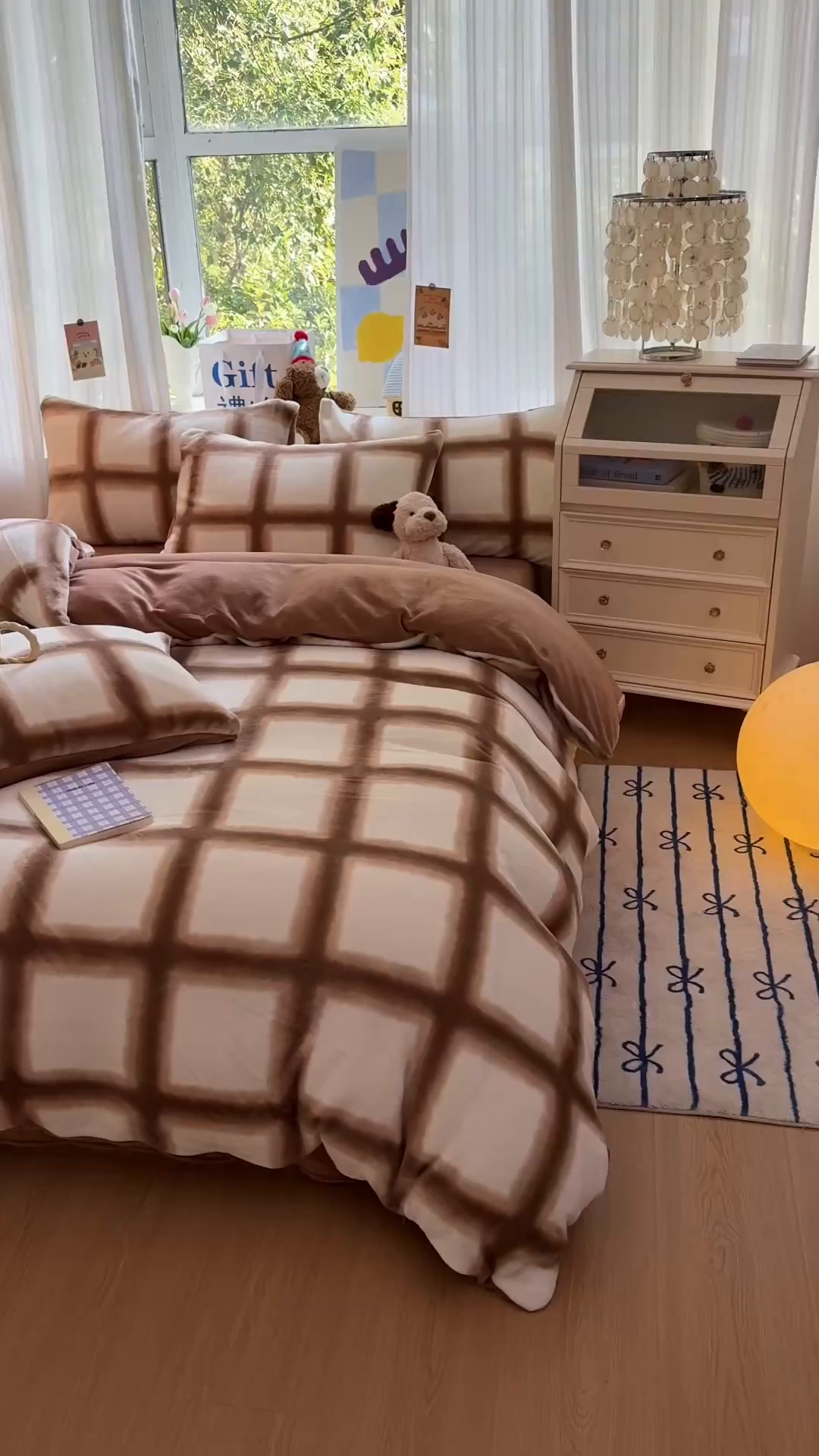 91家纺网 家纺一手货源 找家纺 温眠家纺 2025新款全工艺200克牛奶绒印花四件套 格林