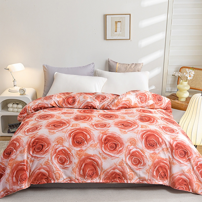 91家纺网 家纺一手货源 找家纺 （总）小雨家纺 2026新款跨境芦荟棉韩版花边床裙单品套件--被套