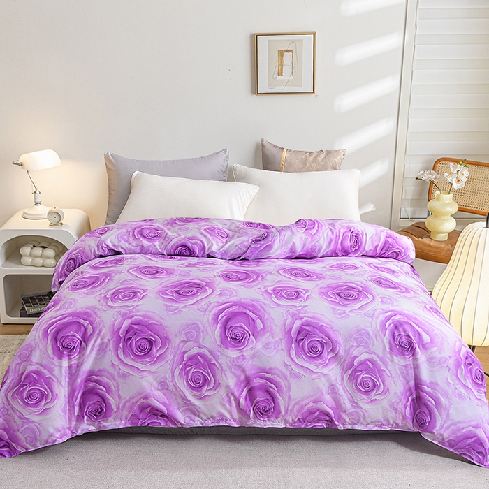 91家纺网 家纺一手货源 找家纺 （总）小雨家纺 2026新款跨境芦荟棉韩版花边床裙单品套件--被套