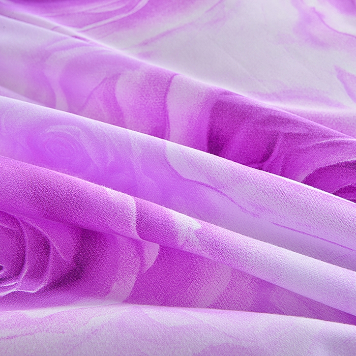 91家纺网 家纺一手货源 找家纺 小雨家纺 2026新款跨境芦荟棉韩版花边床裙单品套件--被套 玫瑰庄园莲