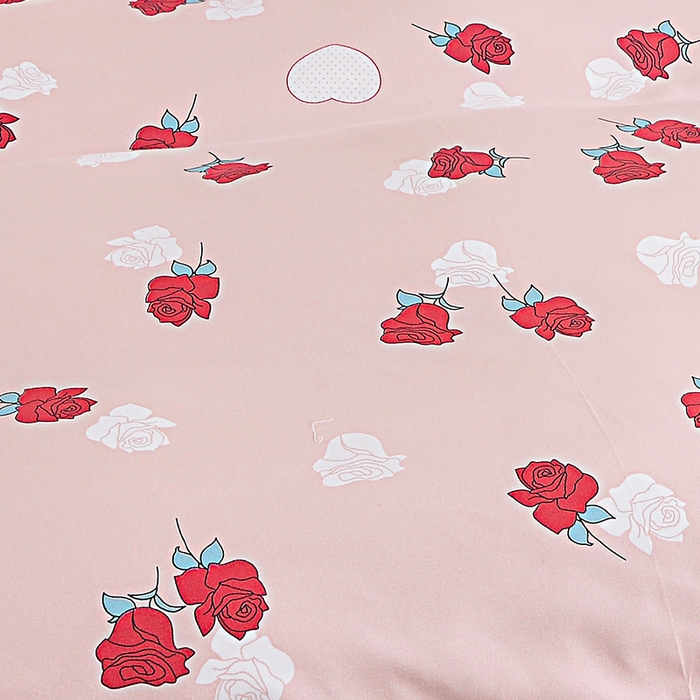 91家纺网 家纺一手货源 找家纺 小雨家纺 2026新款跨境芦荟棉韩版花边床裙单品套件--被套 唯爱粉