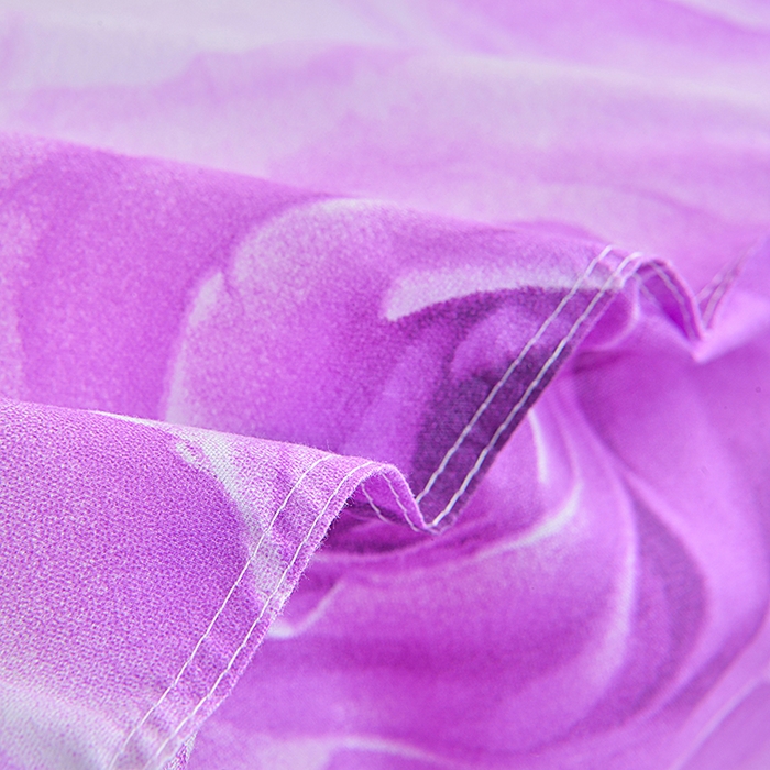 91家纺网 家纺一手货源 找家纺 小雨家纺 2026新款跨境芦荟棉韩版花边床裙单品套件--被套 玫瑰庄园莲