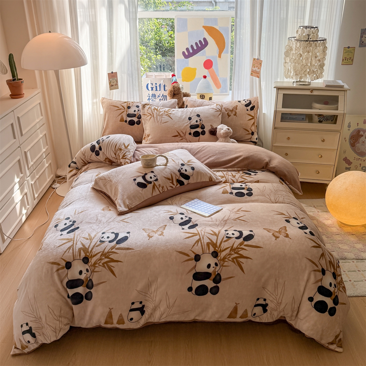 91家纺网 家纺一手货源 找家纺 （总）温眠家纺 2025新款全工艺200克牛奶绒印花四件套