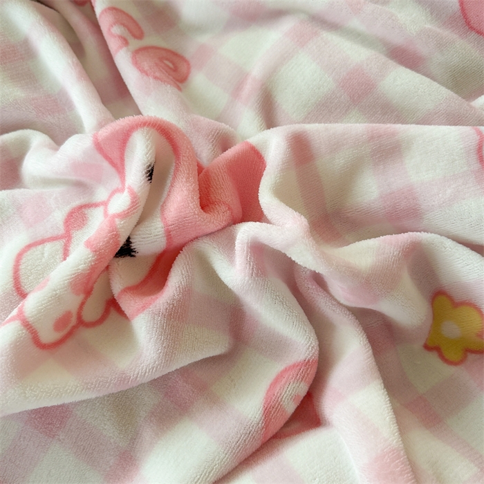 91家纺网 家纺一手货源 找家纺 温眠家纺 2025新款加厚牛奶绒四件套跑量款 格子小美