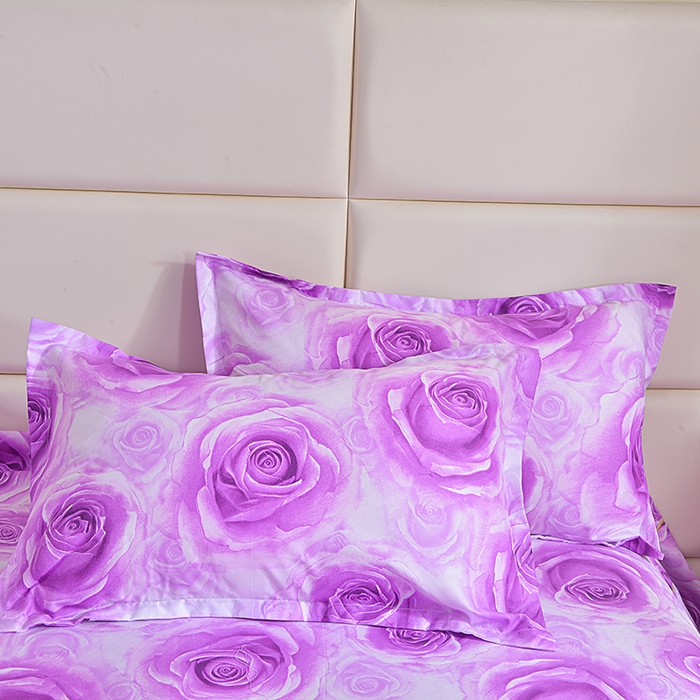 91家纺网 家纺一手货源 找家纺 小雨家纺 2026新款跨境芦荟棉韩版花边床裙单品套件--四件套 玫瑰庄园莲