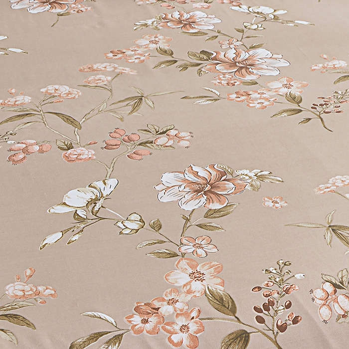 91家纺网 家纺一手货源 找家纺 小雨家纺 2026新款跨境芦荟棉韩版花边床裙单品套件--四件套 锦上添花棕