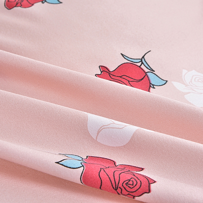 91家纺网 家纺一手货源 找家纺 小雨家纺 2026新款跨境芦荟棉韩版花边床裙单品套件--四件套 唯爱粉