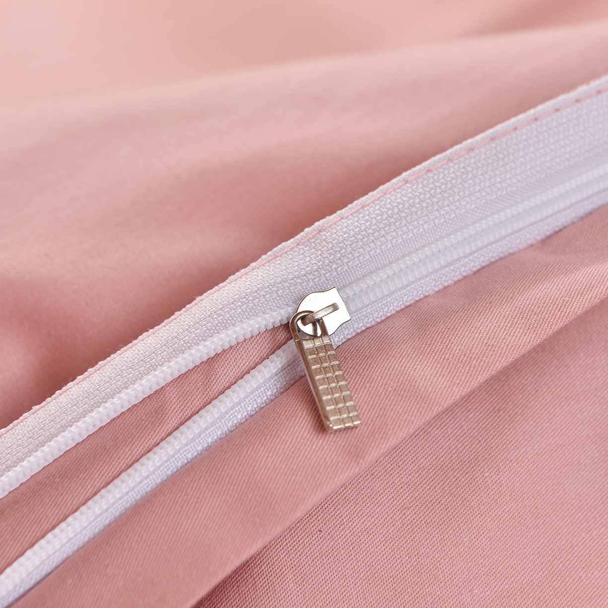 91家纺网 家纺一手货源 找家纺 小雨家纺 2026新款13376宿舍纯棉40支纯色三件套 仙女粉