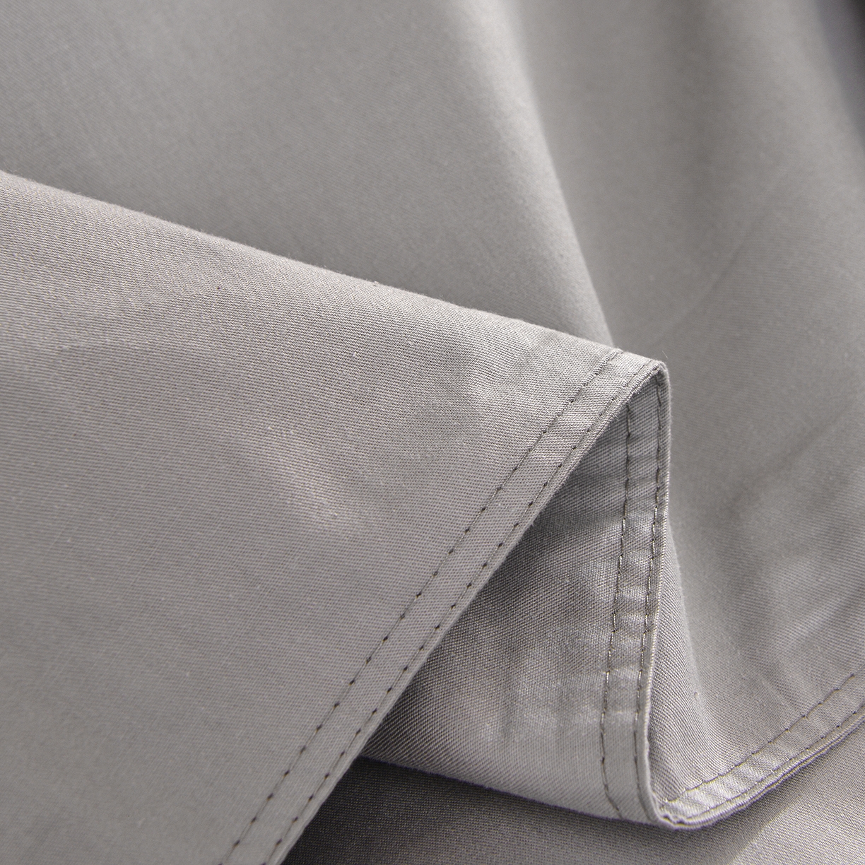 91家纺网 家纺一手货源 找家纺 小雨家纺 2026新款13376宿舍纯棉40支纯色三件套 银河灰