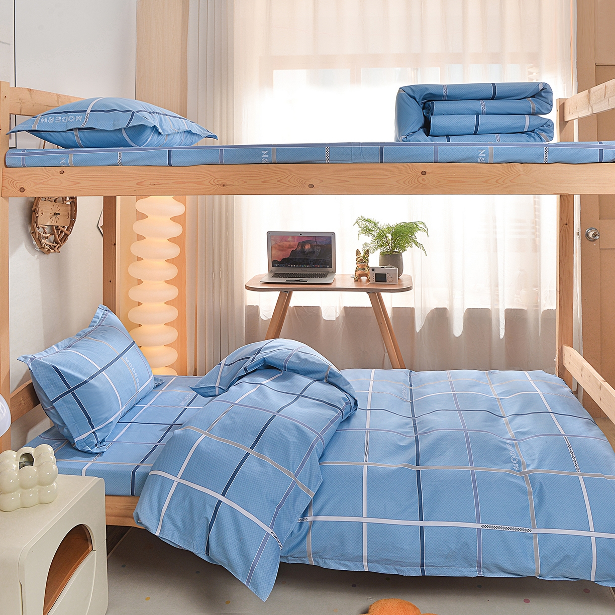 （总）小雨家纺 2026新款13372宿舍纯棉40支印花三件套