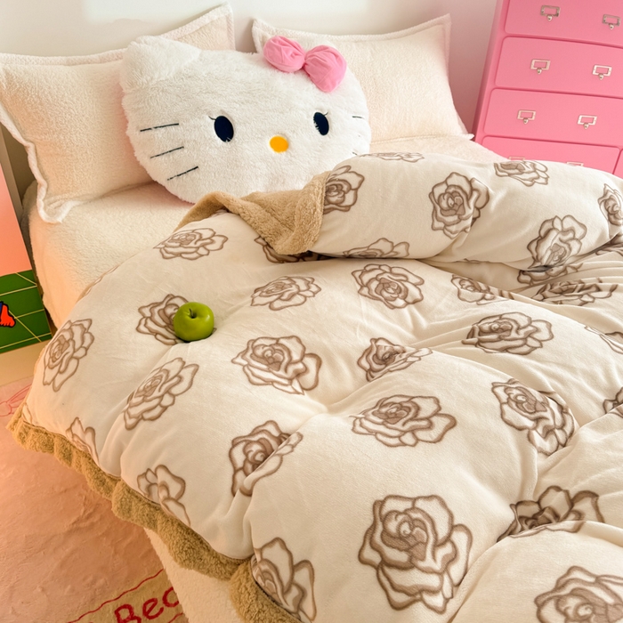 91家纺网 家纺一手货源 找家纺 温眠家纺 2025新款ins羊羔绒牛奶绒可被套休闲毯单被套-被套图 羊-苏颜