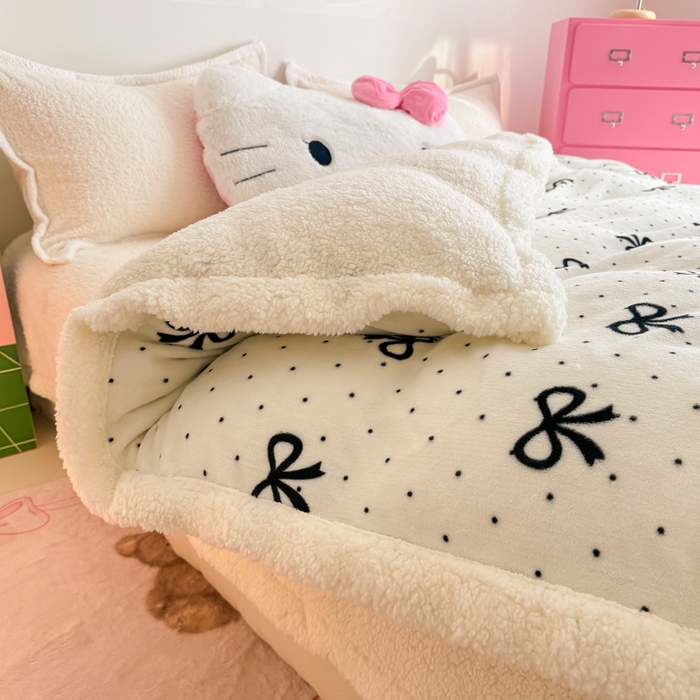 91家纺网 家纺一手货源 找家纺 温眠家纺 2025新款ins羊羔绒牛奶绒可被套休闲毯单被套-被套图 羊-慢时光