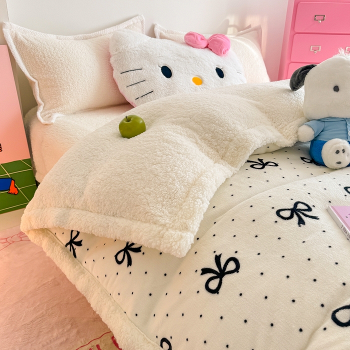 91家纺网 家纺一手货源 找家纺 温眠家纺 2025新款ins羊羔绒牛奶绒可被套休闲毯单被套-被套图 羊-慢时光