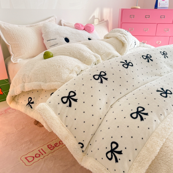 91家纺网 家纺一手货源 找家纺 温眠家纺 2025新款ins羊羔绒牛奶绒可被套休闲毯单被套-被套图 羊-慢时光