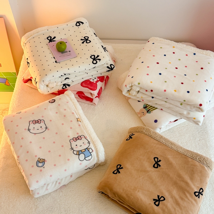 91家纺网 家纺一手货源 找家纺 温眠家纺 2025新款ins羊羔绒牛奶绒可被套休闲毯单被套-被套图 组合