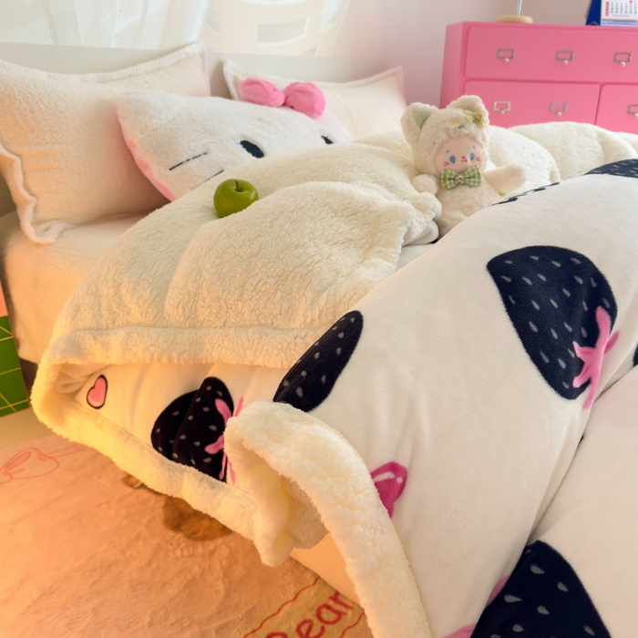 91家纺网 家纺一手货源 找家纺 温眠家纺 2025新款ins羊羔绒牛奶绒可被套休闲毯单被套-被套图 羊-山野莓莓