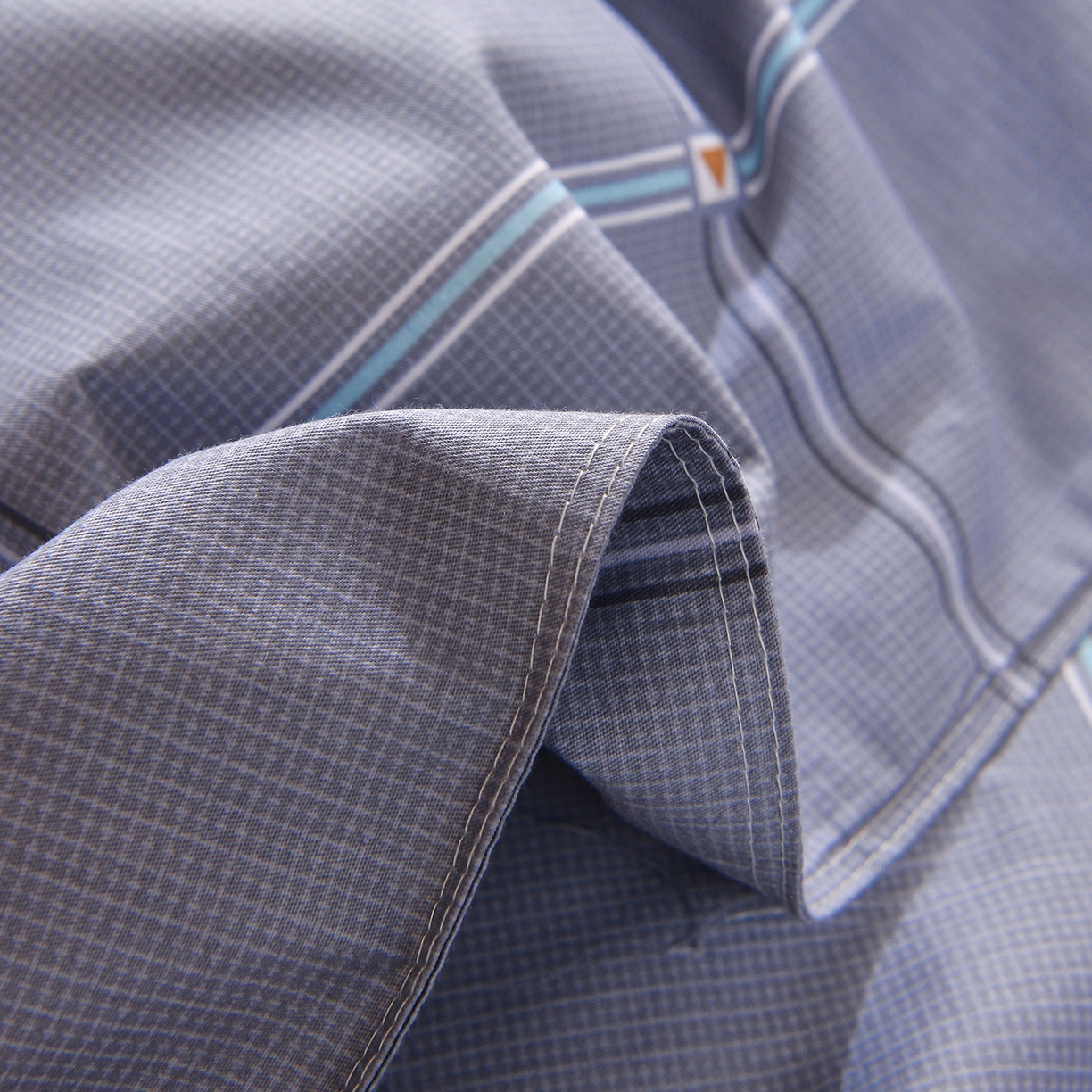 91家纺网 家纺一手货源 找家纺 小雨家纺 2026新款13372宿舍纯棉40支印花三件套 幕舒格-灰