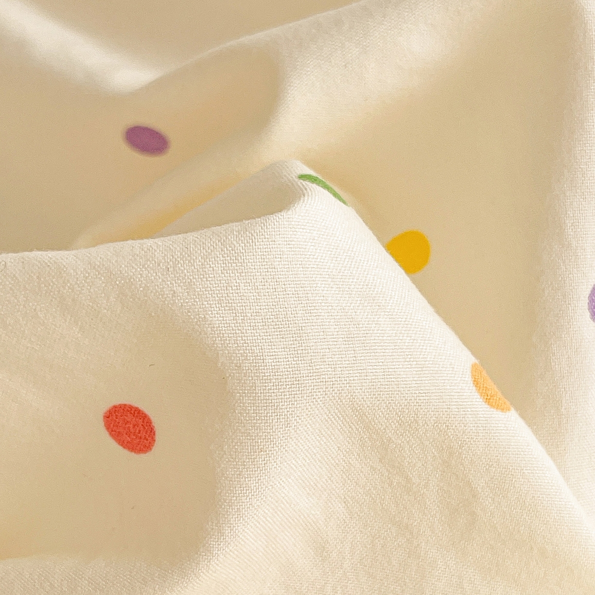 91家纺网 家纺一手货源 找家纺 温眠家纺 2026新款古法水洗棉加厚高克重双层纱单床单床单单件单品床单 彩波波