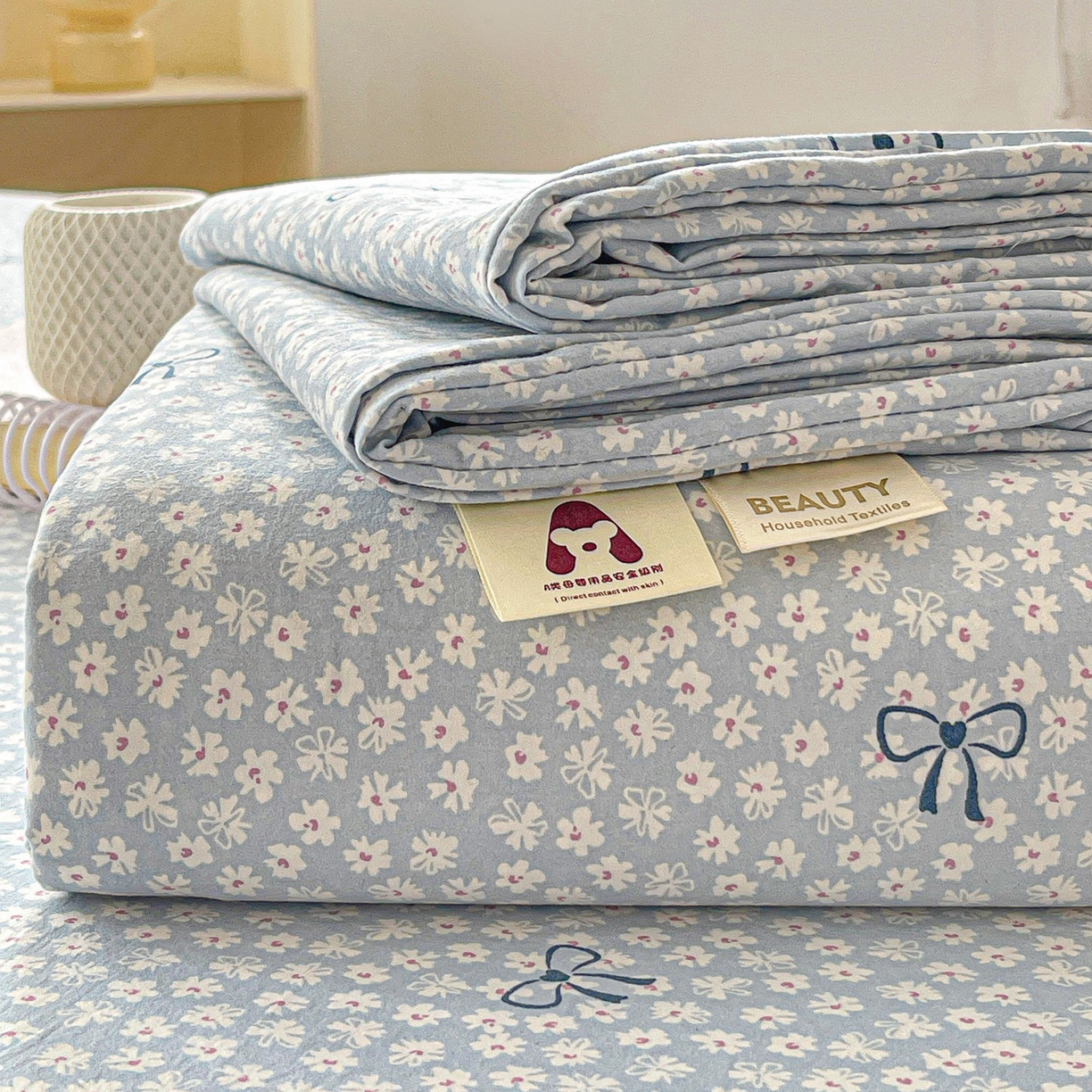 91家纺网 家纺一手货源 找家纺 （总）温眠家纺 2026新款古法水洗棉加厚高克重双层纱单床单床单单件单品床单