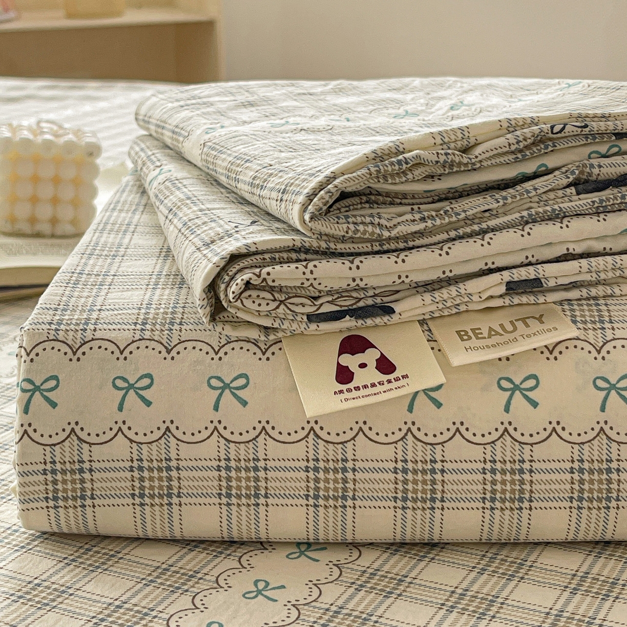 温眠家纺 2026新款古法水洗棉加厚高克重双层纱单床单床单单件单品床单 织梦