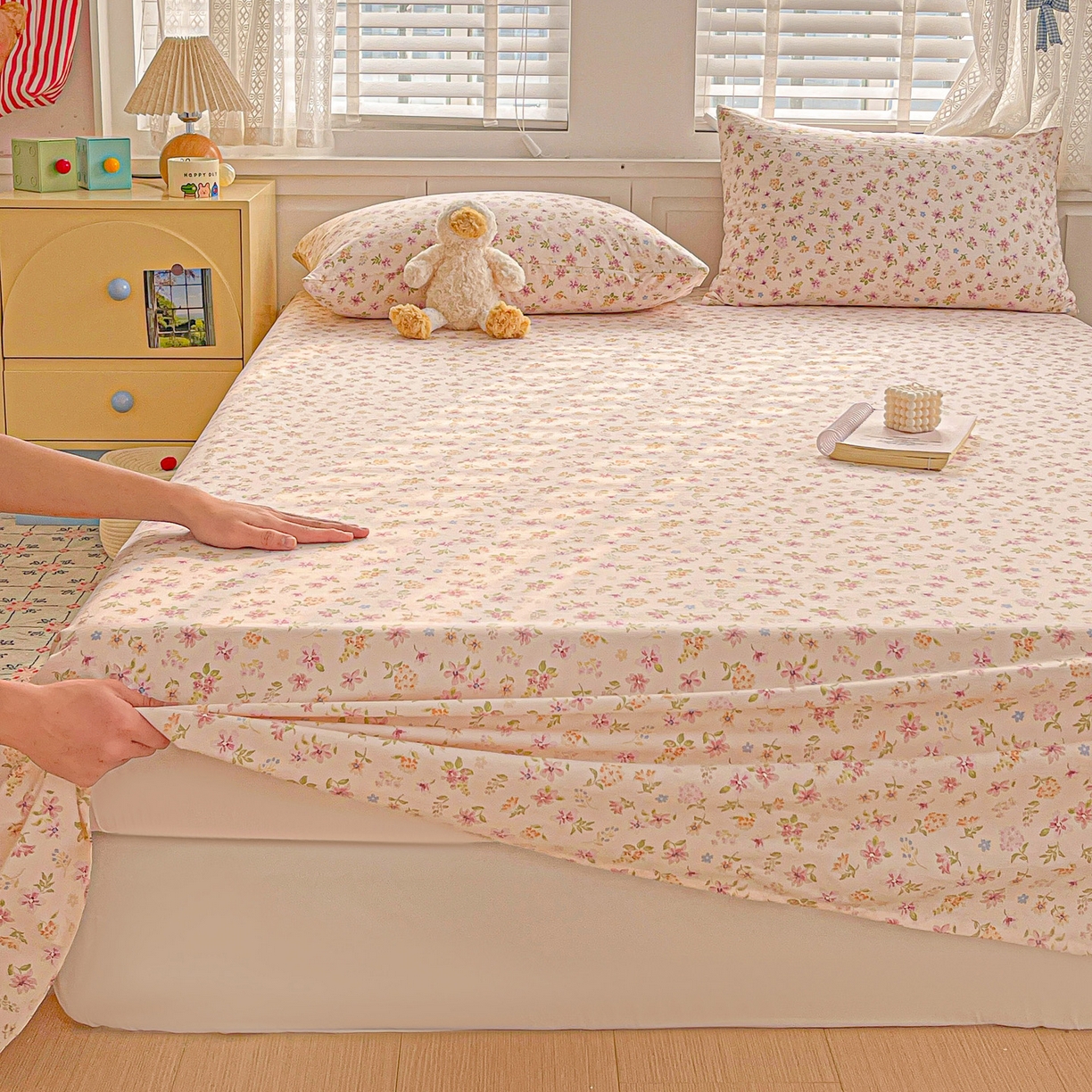 91家纺网 家纺一手货源 找家纺 温眠家纺 2026新款古法水洗棉加厚高克重双层纱单床单床单单件单品床单 紫菀