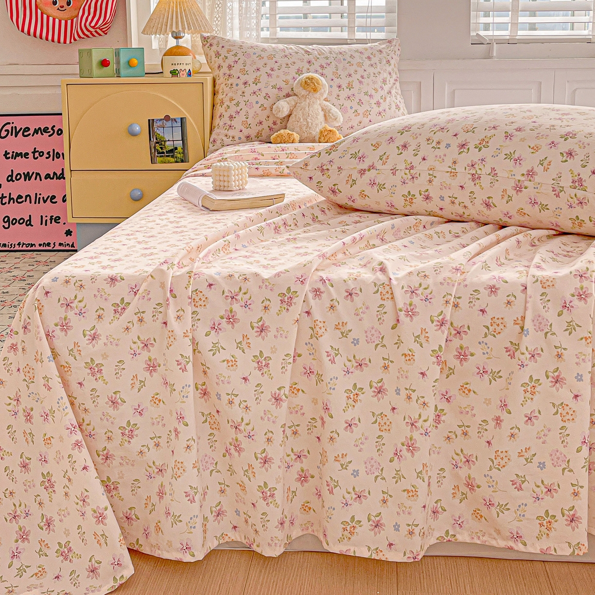 91家纺网 家纺一手货源 找家纺 （总）温眠家纺 2026新款古法水洗棉加厚高克重双层纱单床单床单单件单品床单