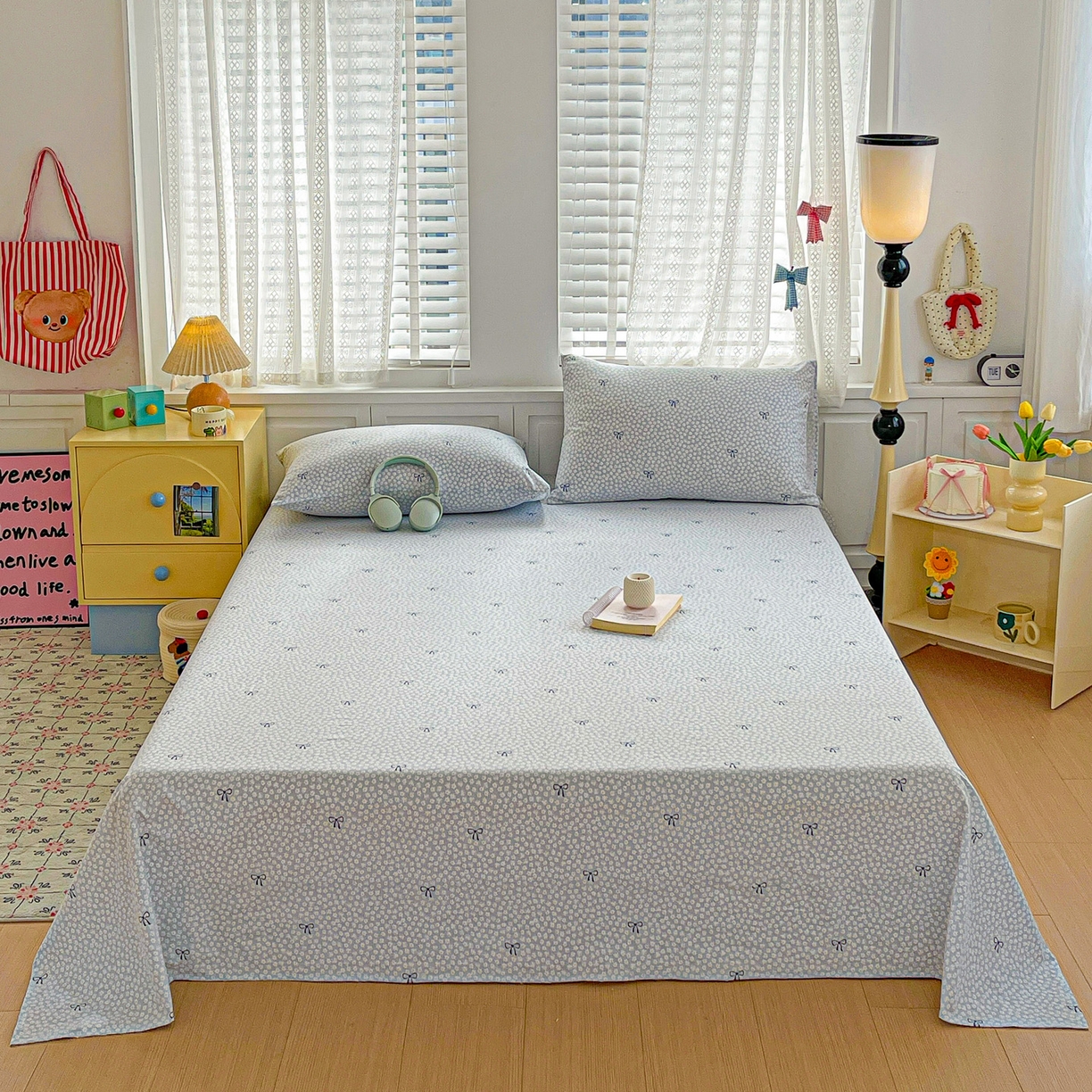 91家纺网 家纺一手货源 找家纺 温眠家纺 2026新款古法水洗棉加厚高克重双层纱单床单床单单件单品床单 素影