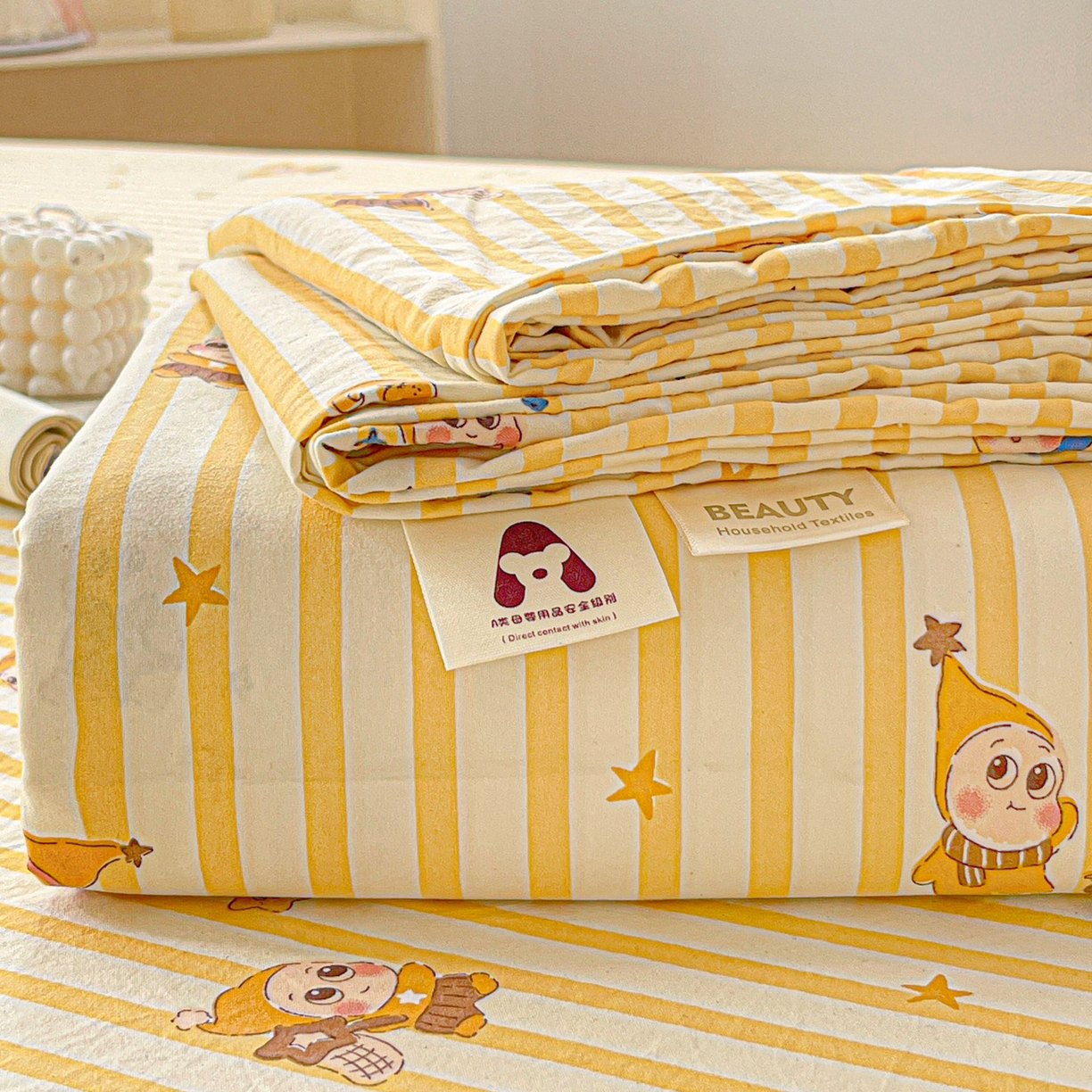 91家纺网 家纺一手货源 找家纺 （总）温眠家纺 2026新款古法水洗棉加厚高克重双层纱单床单床单单件单品床单