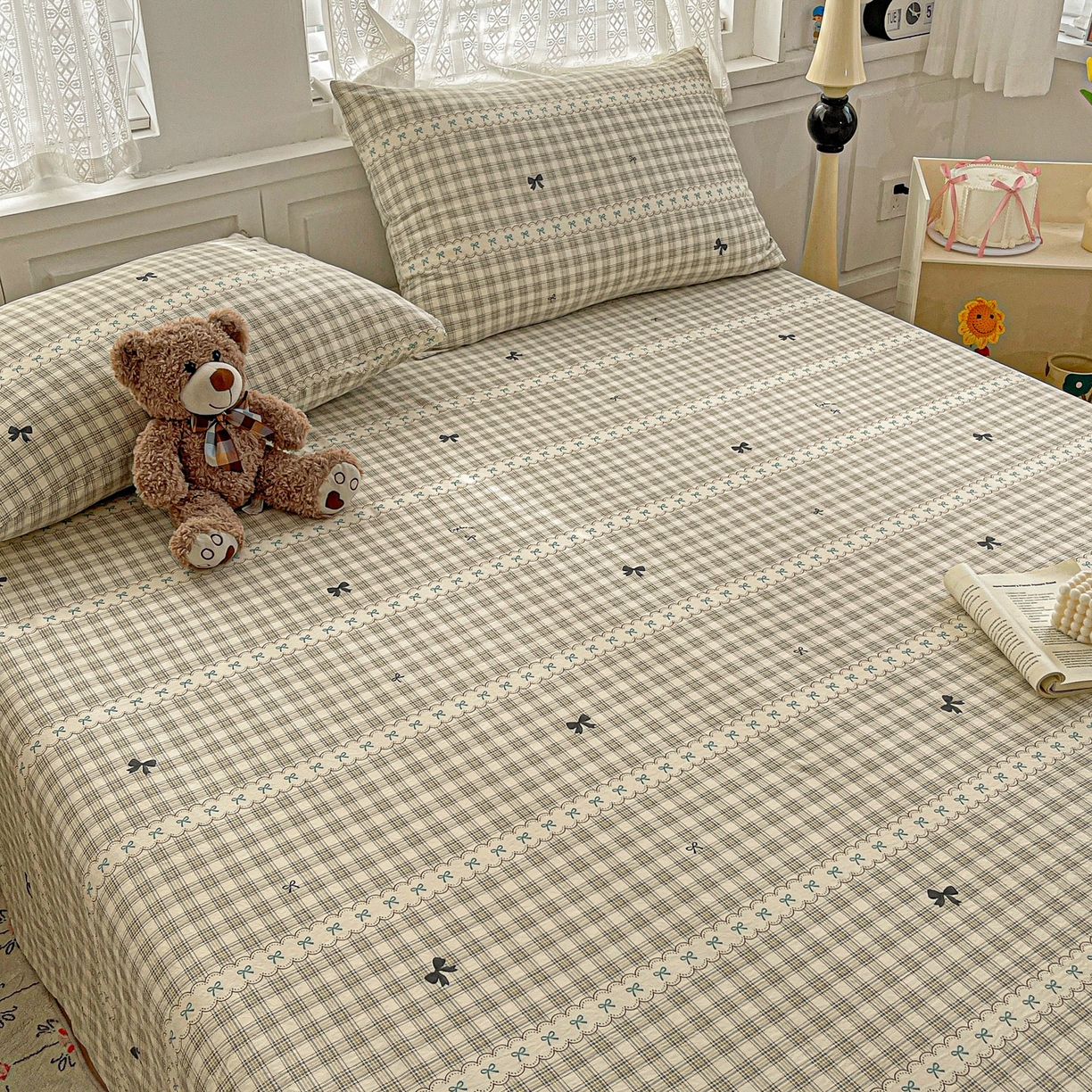 91家纺网 家纺一手货源 找家纺 温眠家纺 2026新款古法水洗棉加厚高克重双层纱单床单床单单件单品床单 织梦