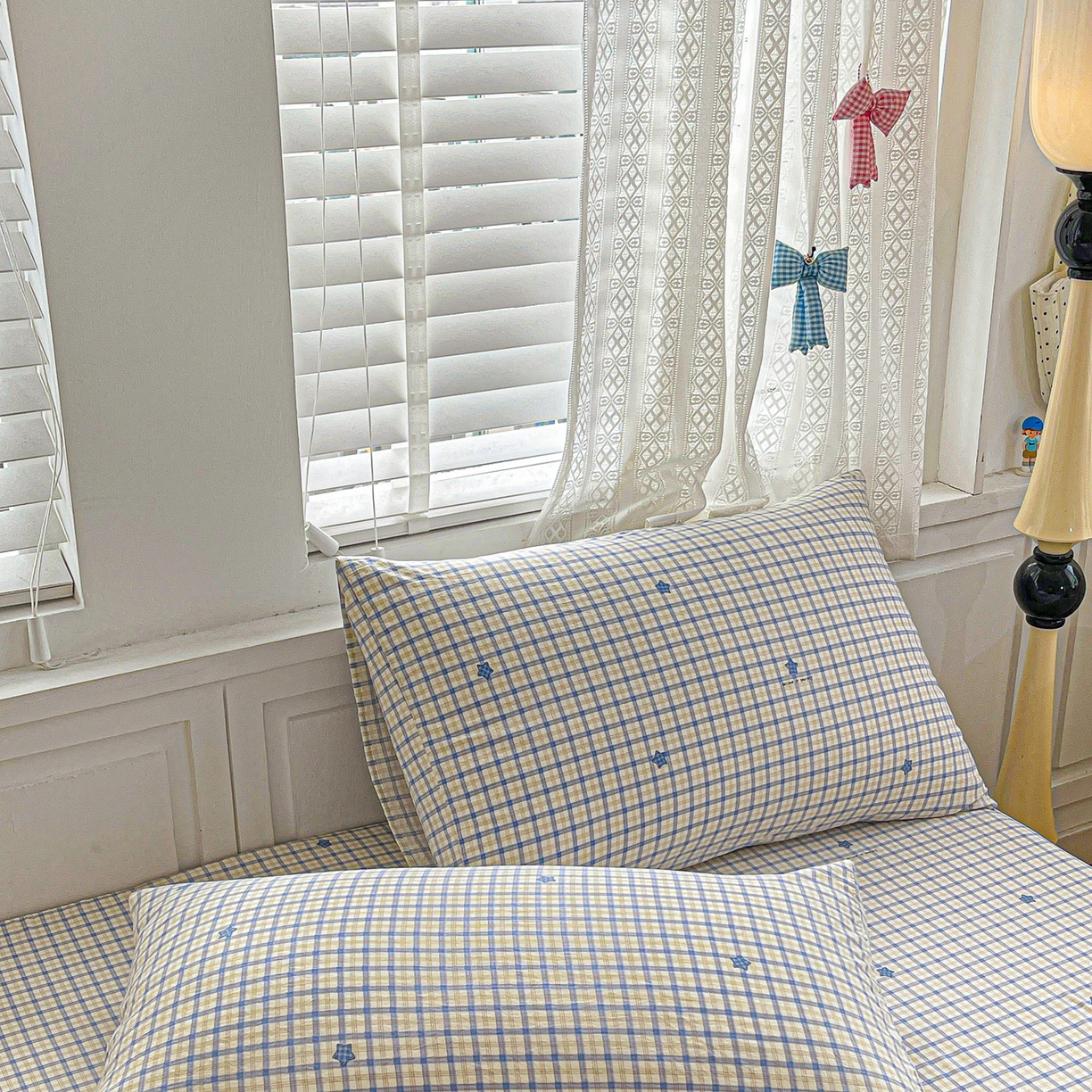 91家纺网 家纺一手货源 找家纺 温眠家纺 2026新款古法水洗棉加厚高克重双层纱单床单床单单件单品床单 挽星入梦